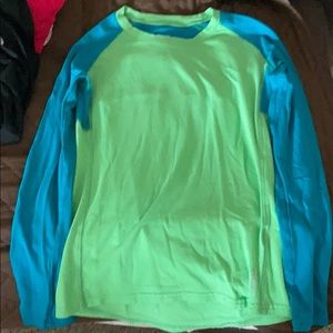 Blue and green shirt